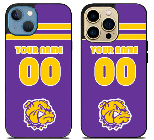 Custom Personalized Western Illinois Leathernecks iPhone 14 | 14 Plus | 14 Pro | 14 Pro Max Case
