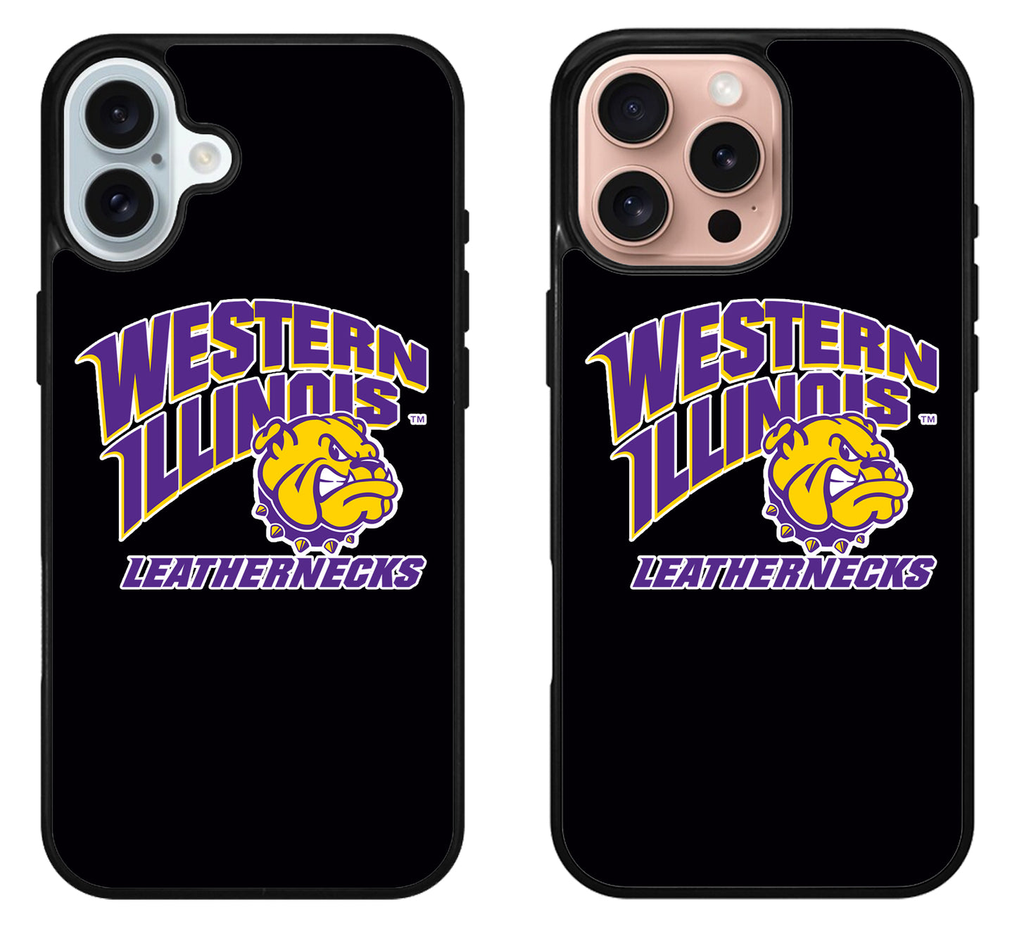 Western Illinois Leathernecks Black iPhone 16 | 16 Plus | 16 Pro | 16 Pro Max Case