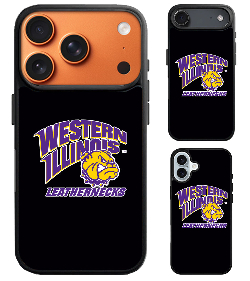 Western Illinois Leathernecks Black iPhone Air | iPhone 17 | 17 Pro | 17 Pro Max Case