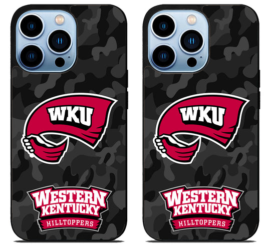 Western Kentucky Hilltoppers Camo iPhone 15 Pro | iPhone 15 Pro Max Case