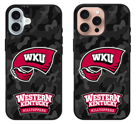 Western Kentucky Hilltoppers Camo iPhone 16 | 16 Plus | 16 Pro | 16 Pro Max Case