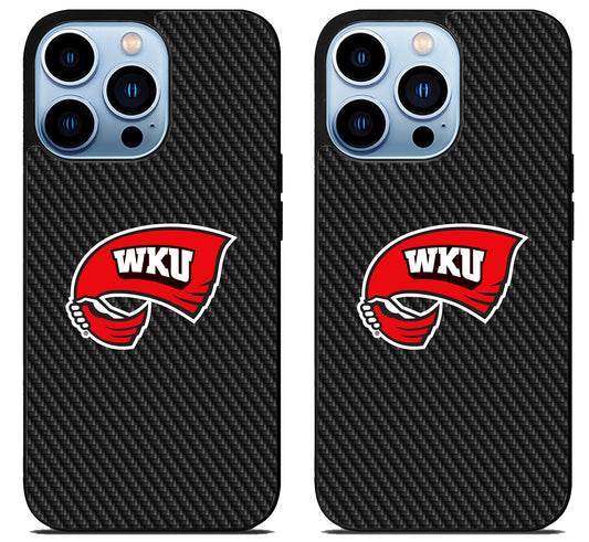 Western Kentucky Hilltoppers Carbon iPhone 15 Pro | iPhone 15 Pro Max Case