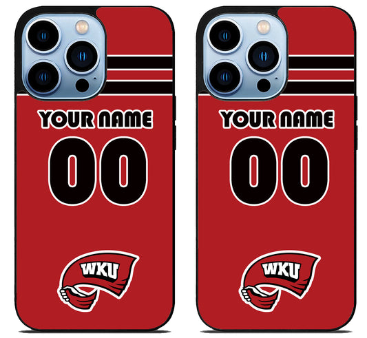 Custom Personalized Western Kentucky Hilltoppers iPhone 15 Pro | iPhone 15 Pro Max Case