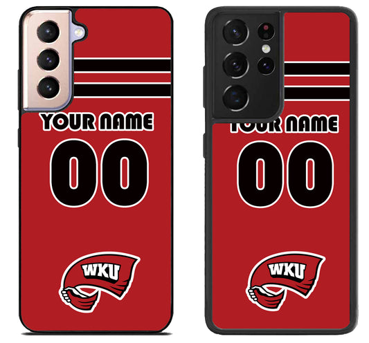 Custom Personalized Western Kentucky Hilltoppers Samsung Galaxy S21 | S21 FE | S21+ | S21 Ultra Case