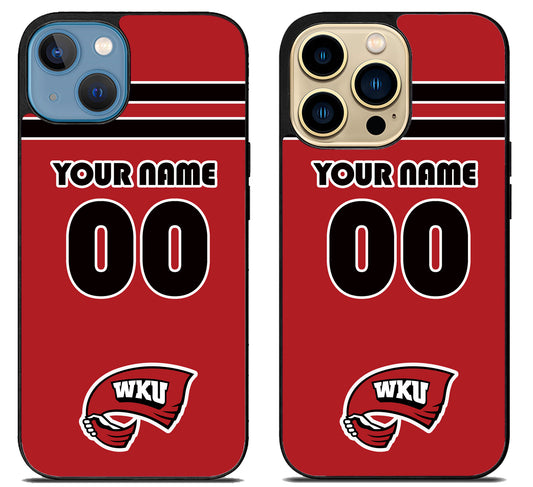 Custom Personalized Western Kentucky Hilltoppers iPhone 14 | 14 Plus | 14 Pro | 14 Pro Max Case