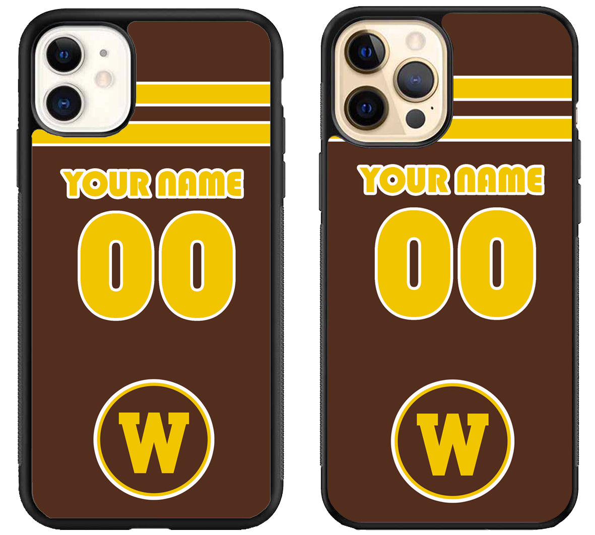 Custom Personalized Western Michigan Broncos iPhone 12 | 12 Mini | 12 Pro | 12 Pro Max Case