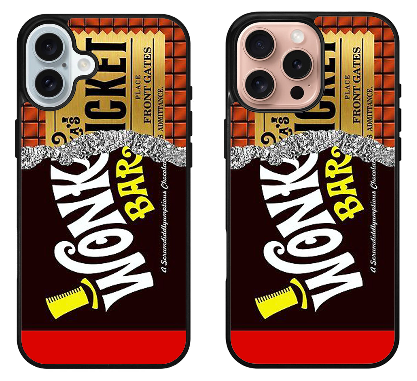 Willy Wonka Bar Ticket iPhone 16 | 16 Plus | 16 Pro | 16 Pro Max Case