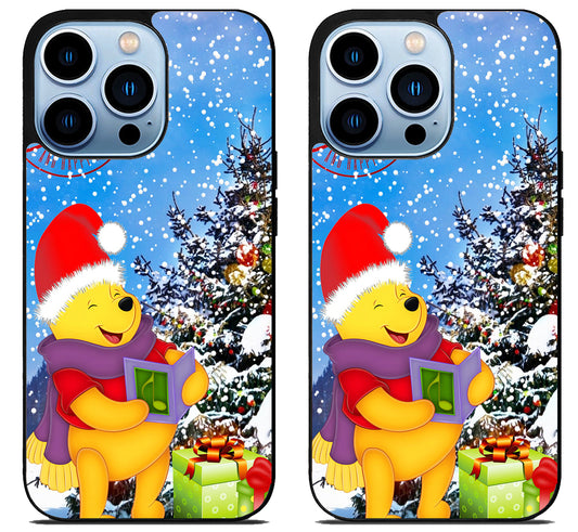 Winnie The Pooh Christmas iPhone 15 Pro | iPhone 15 Pro Max Case