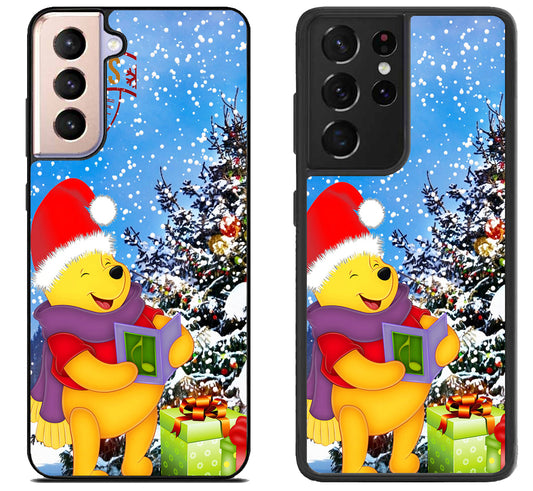 Winnie The Pooh Christmas Samsung Galaxy S21 | S21 FE | S21+ | S21 Ultra Case