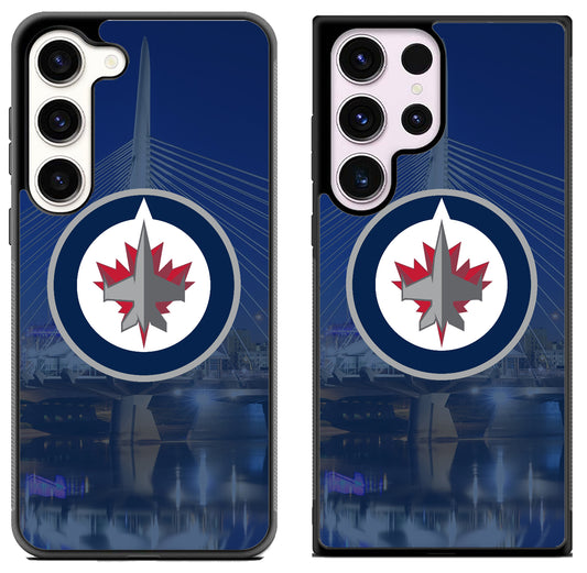 Winnipeg Jets Background Samsung Galaxy S23 | S23+ | S23 Ultra Case