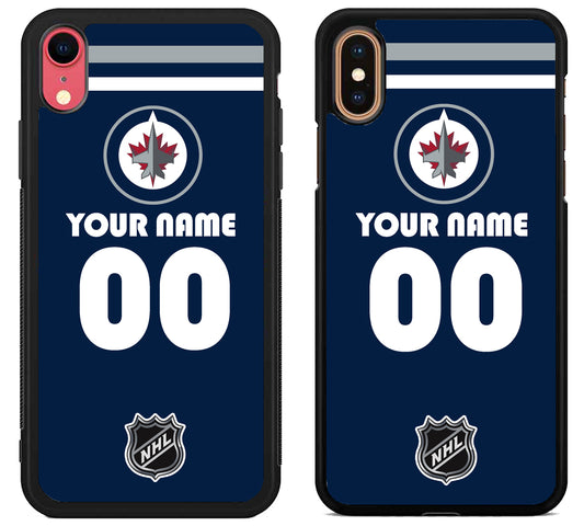Custom Personalized Winnipeg Jets NHL iPhone X | Xs | Xr | Xs Max Case