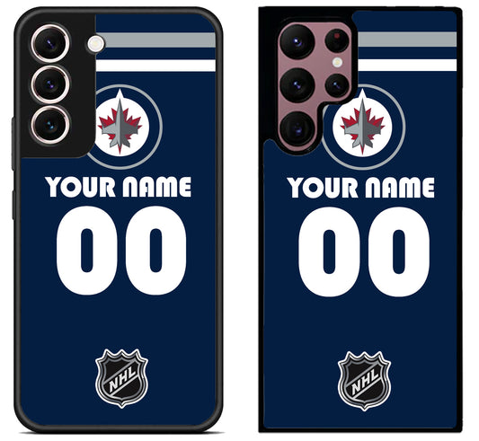 Custom Personalized Winnipeg Jets NHL Samsung Galaxy S22 | S22+ | S22 Ultra Case
