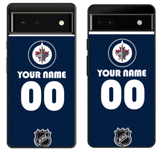 Custom Personalized Winnipeg Jets NHL Google Pixel 6 | 6A | 6 Pro Case