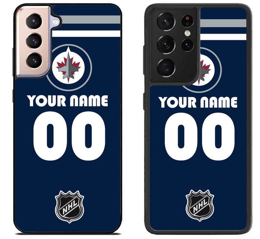 Custom Personalized Winnipeg Jets NHL Samsung Galaxy S21 | S21 FE | S21+ | S21 Ultra Case