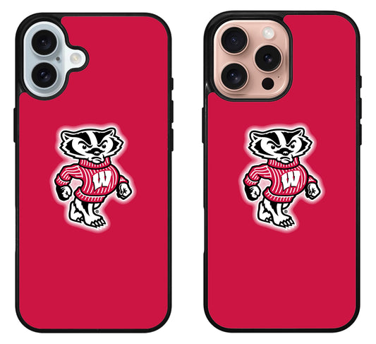 Wisconsin Badgers Logo iPhone 16 | 16 Plus | 16 Pro | 16 Pro Max Case