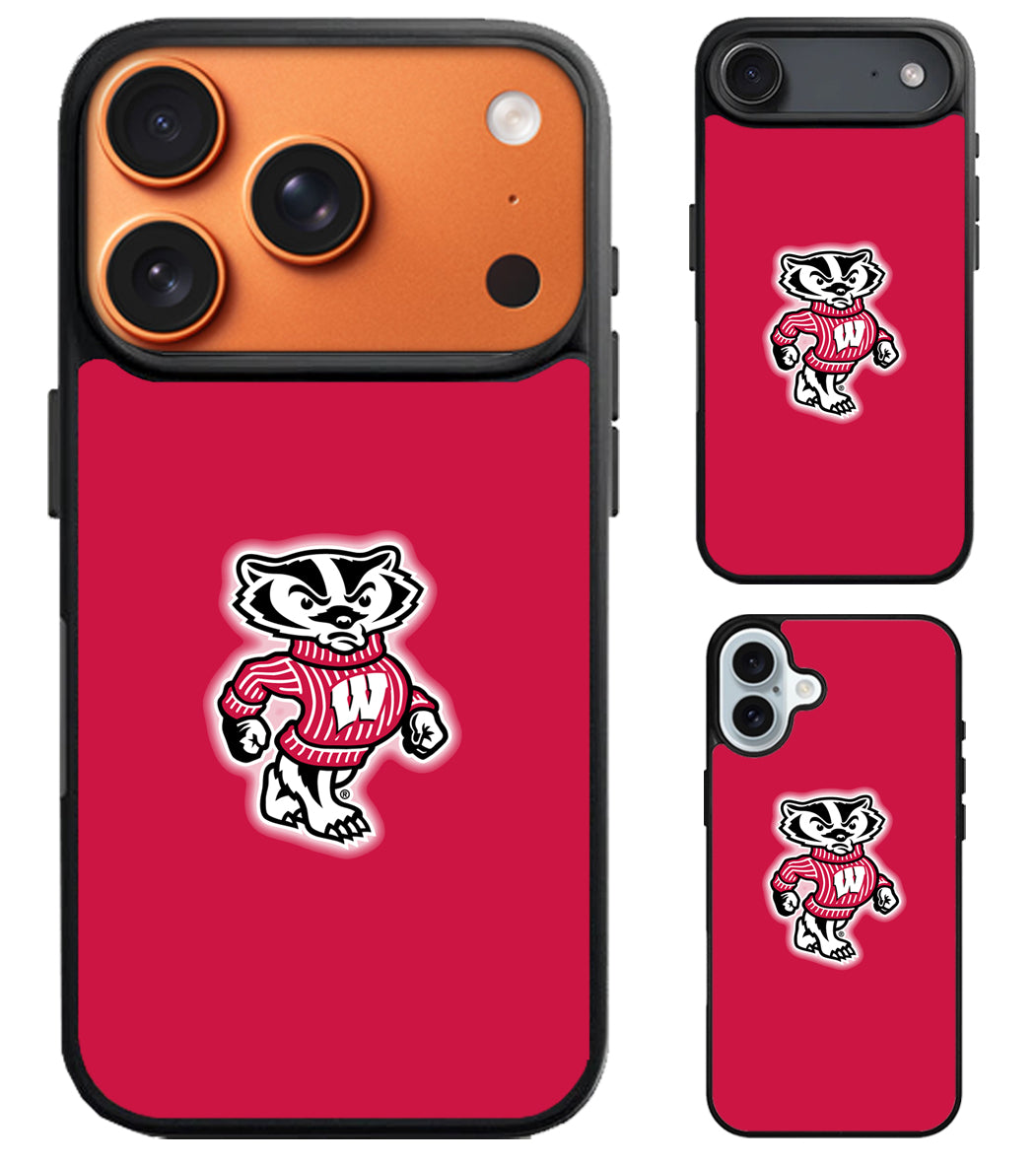 Wisconsin Badgers Logo iPhone Air | iPhone 17 | 17 Pro | 17 Pro Max Case