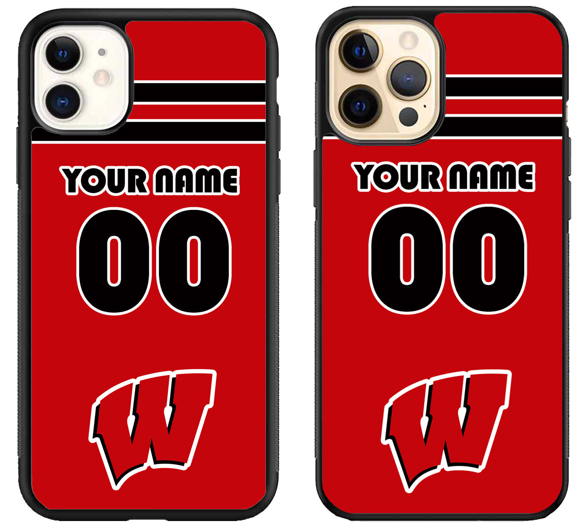 Custom Personalized Wisconsin Badgers iPhone 12 | 12 Mini | 12 Pro | 12 Pro Max Case