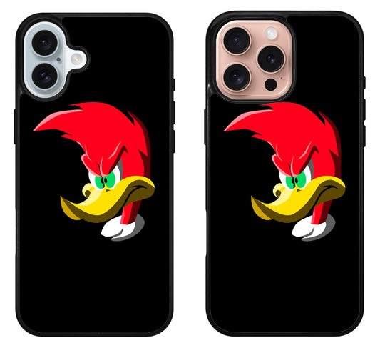 Woody Woodpecker  Black iPhone 16 | 16 Plus | 16 Pro | 16 Pro Max Case