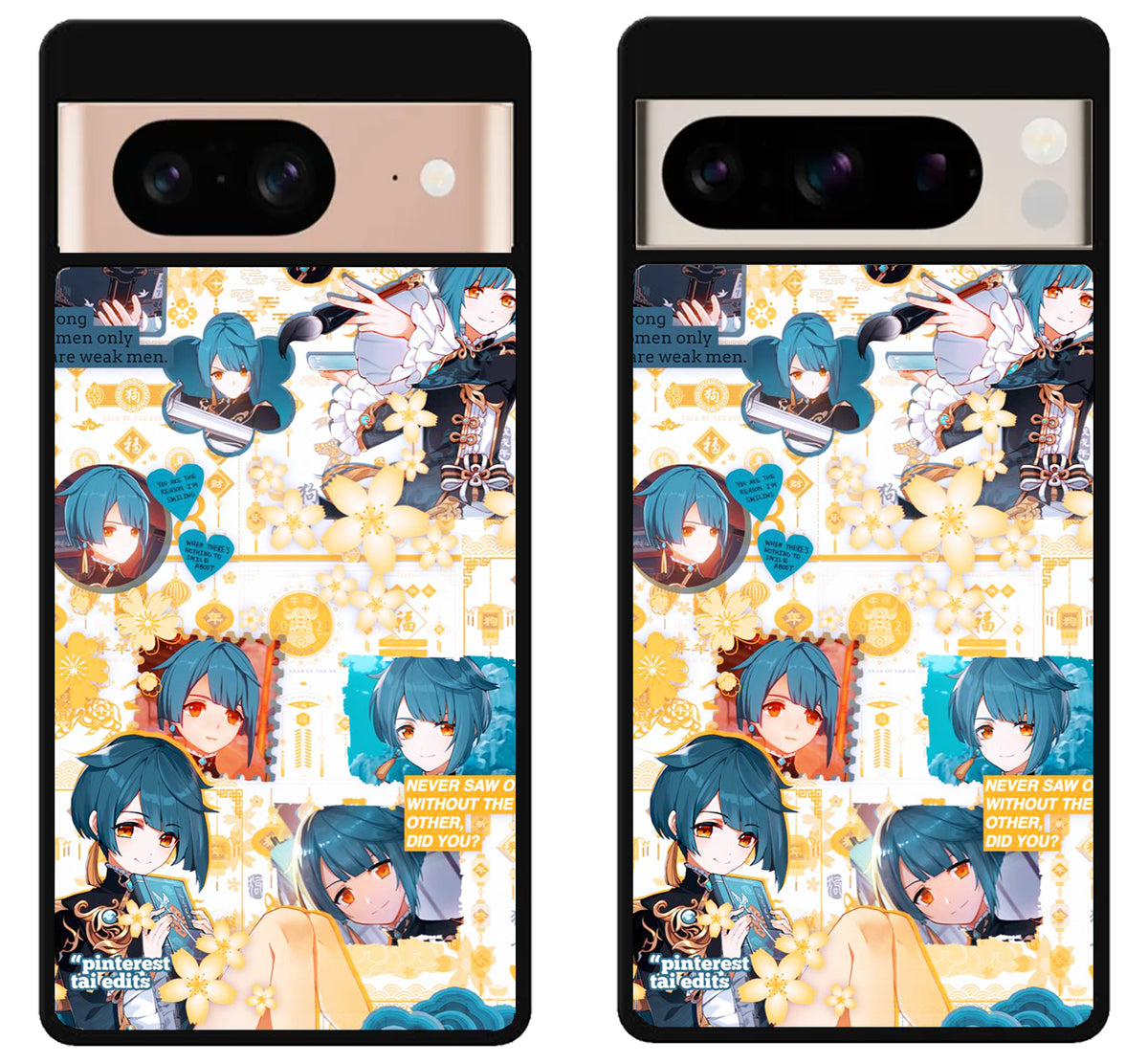 Xingqiu genshin impact Collage Google Pixel 8 | 8 Pro Case