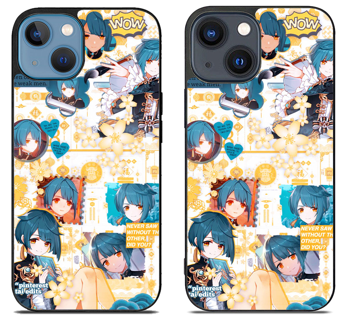 Xingqiu genshin impact Collage iPhone 15 | iPhone 15 Plus Case