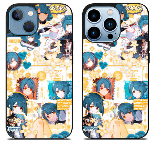Xingqiu genshin impact Collage iPhone 13 | 13 Mini | 13 Pro | 13 Pro Max Case