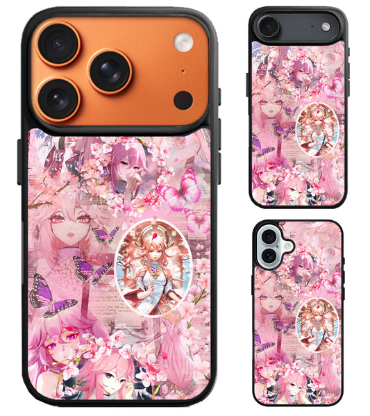 Yae Miko Aesthetic Genshin Impact iPhone Air | iPhone 17 | 17 Pro | 17 Pro Max Case