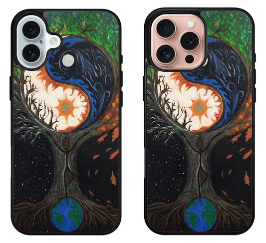 Yin Yang Sun And Moon Artwork iPhone 16 | 16 Plus | 16 Pro | 16 Pro Max Case