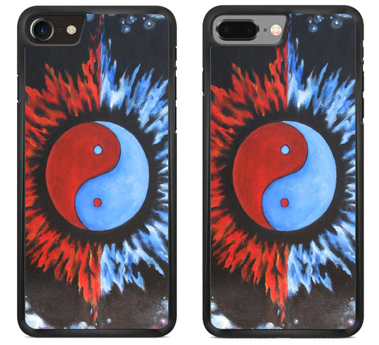 Yin Yang Sun And Moon Painted iPhone 8 | 8 Plus Case