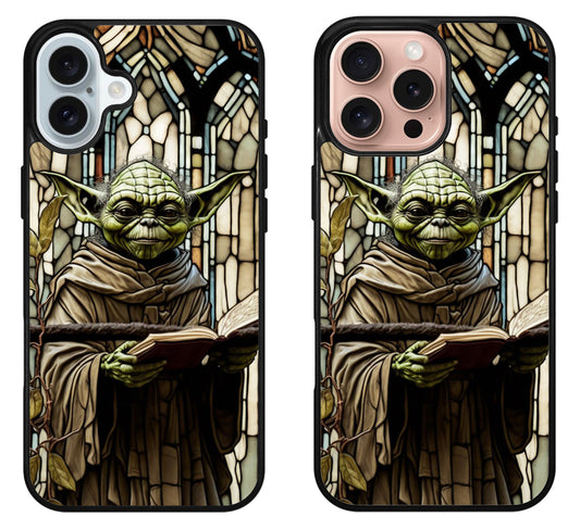 Yoda Star Wars Stained Glass iPhone 16 | 16 Plus | 16 Pro | 16 Pro Max Case