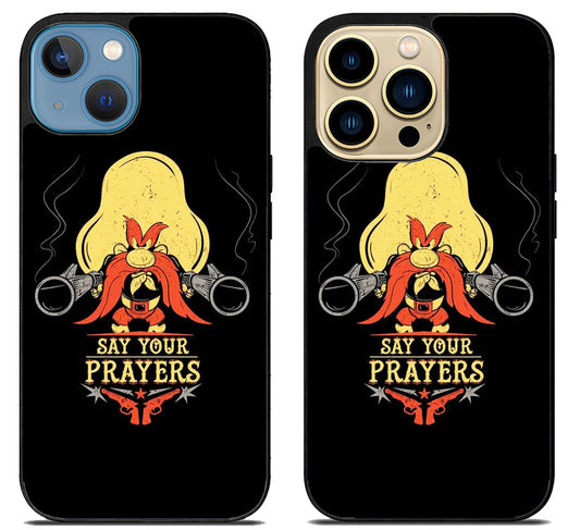 Yosemite Sam Say Your Prayers iPhone 14 | 14 Plus | 14 Pro | 14 Pro Max Case
