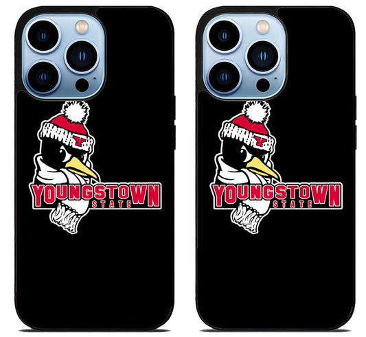 Youngstown State Penguins Black iPhone 15 Pro | iPhone 15 Pro Max Case