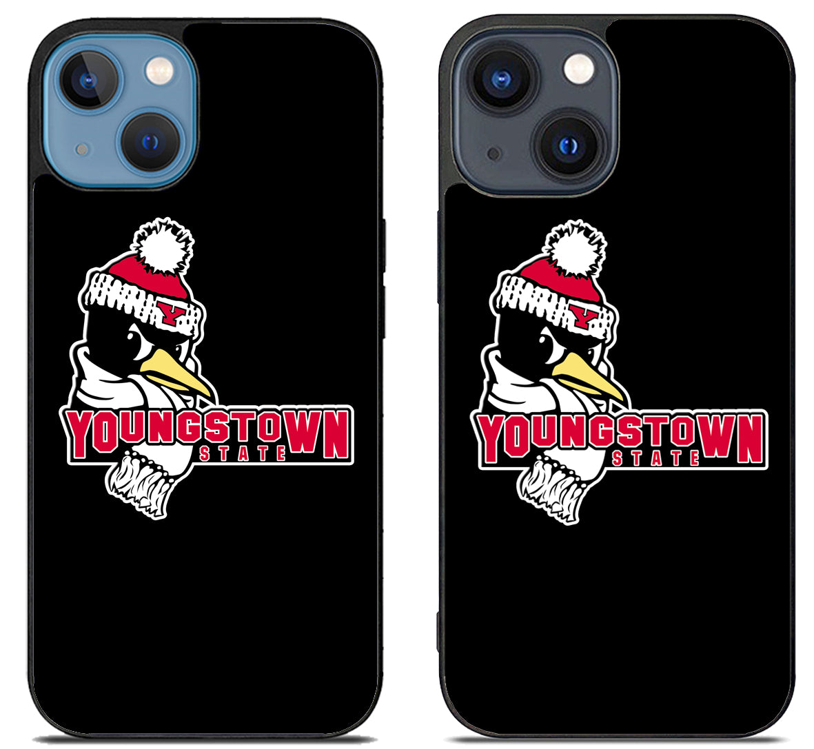 Youngstown State Penguins Black iPhone 15 | iPhone 15 Plus Case