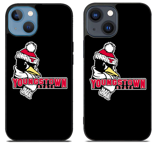 Youngstown State Penguins Black iPhone 15 | iPhone 15 Plus Case