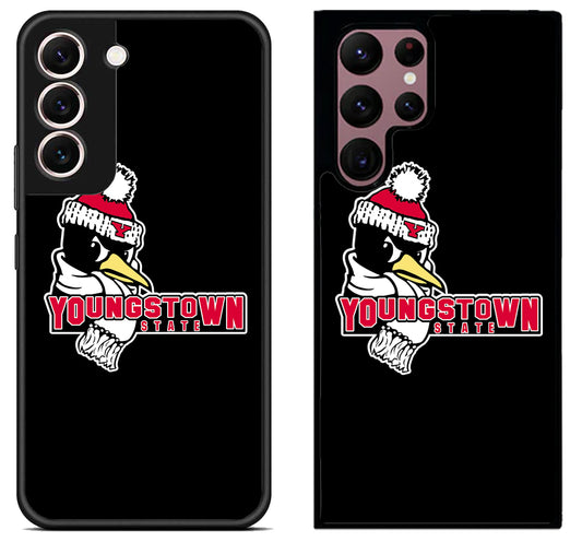 Youngstown State Penguins Black Samsung Galaxy S22 | S22+ | S22 Ultra Case