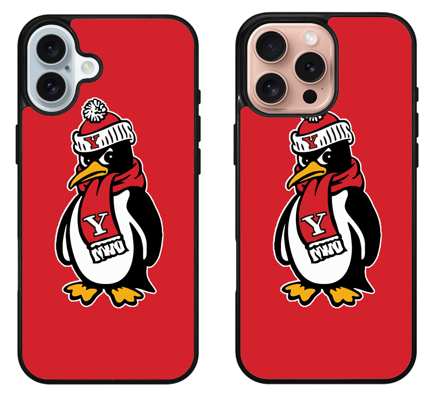 Youngstown State Penguins Red iPhone 16 | 16 Plus | 16 Pro | 16 Pro Max Case