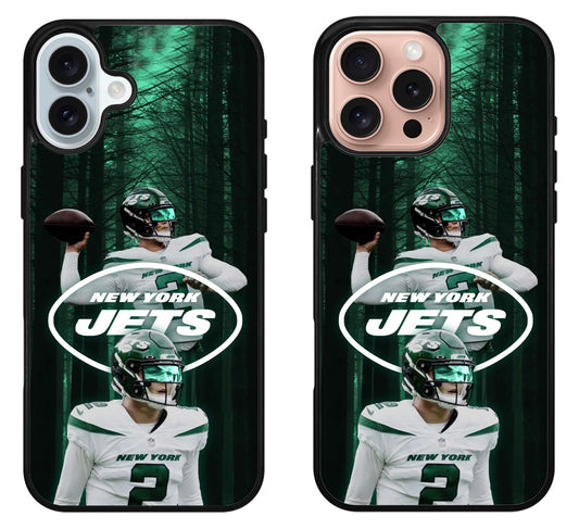 Zach Wilson New York Jets iPhone 16 | 16 Plus | 16 Pro | 16 Pro Max Case