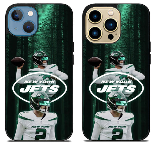 Zach Wilson New York Jets iPhone 14 | 14 Plus | 14 Pro | 14 Pro Max Case