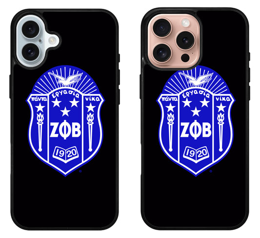 Zeta Phi Beta Black iPhone 16 | 16 Plus | 16 Pro | 16 Pro Max Case