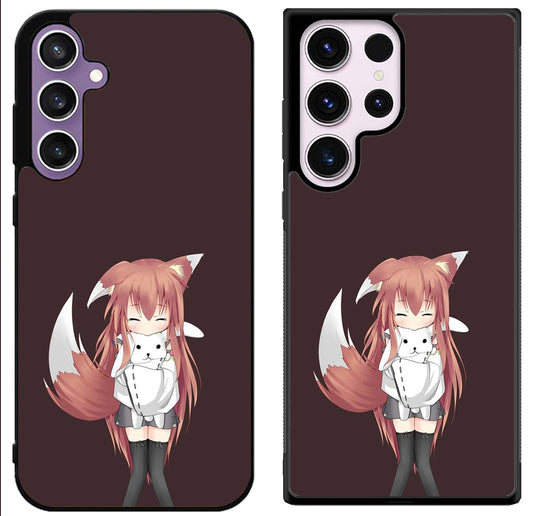 Anime Fox girl Samsung Galaxy S24 | S24+ | S24 Ultra Case
