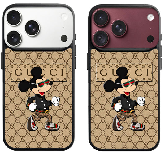 Cool Gucci Mickey Mouse Style iPhone 18 Pro | 18 Pro Max Case