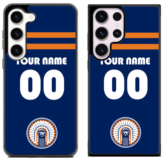 Custom Personalized illinois fighting chief illini Samsung Galaxy S23 | S23+ | S23 Ultra Case