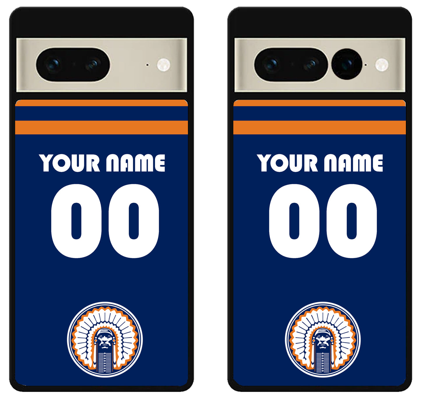 Custom Personalized illinois fighting chief illini Google Pixel 7 | 7 Pro Case