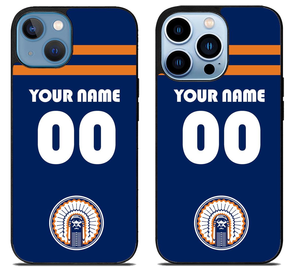 Custom Personalized illinois fighting chief illini iPhone 13 | 13 Mini | 13 Pro | 13 Pro Max Case
