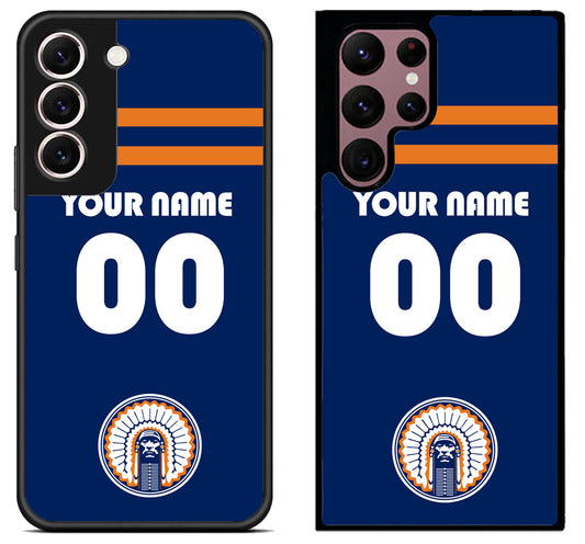 Custom Personalized illinois fighting chief illini Samsung Galaxy S22 | S22+ | S22 Ultra Case