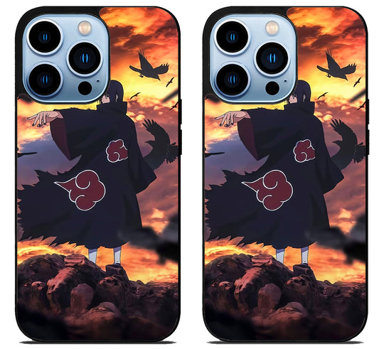 itachi uchiha crows iPhone 15 Pro | iPhone 15 Pro Max Case
