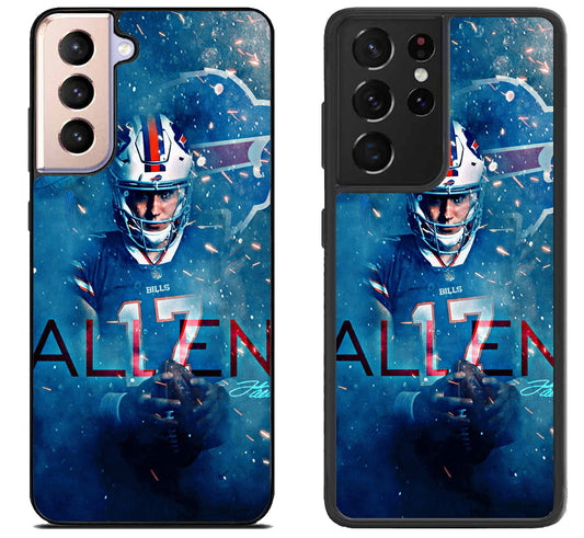 Josh Allen Buffalo Bills Artwork Samsung Galaxy S21 | S21 FE | S21+ | S21 Ultra Case