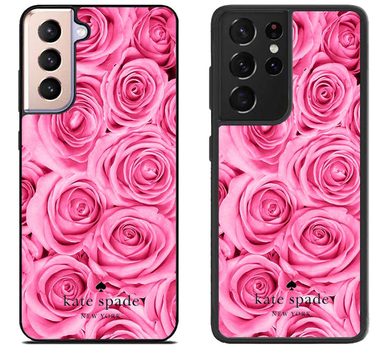 Kate Spade Pink Rose Samsung Galaxy S21 | S21 FE | S21+ | S21 Ultra Case