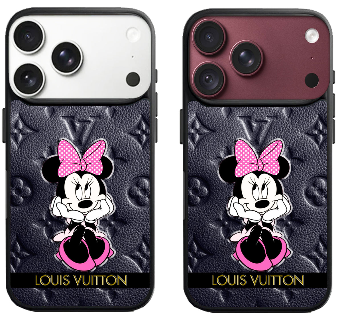 LV Black Cute Minnie Mouse iPhone 18 Pro | 18 Pro Max Case