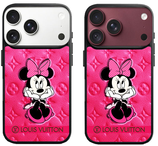 Cute Pink LV Minnie Mouse iPhone 18 Pro | 18 Pro Max Case