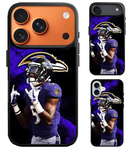 Marquise brown NFL Baltimore Ravens iPhone Air | iPhone 17 | 17 Pro | 17 Pro Max Case